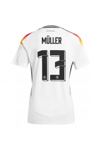 Duitsland Thomas Muller #13 Voetbaltruitje Thuis tenue Dames EK 2024 Korte Mouw